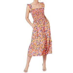 Draper James Vibrant Floral Midi Dress